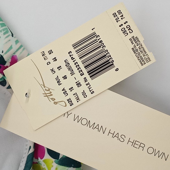 Profile by Gottex Beautiful Day High Waist Skirted Bikini Bottom Multicolor 16 - Picture 10 of 10